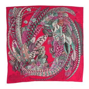 Hermes Plumes en Fête  cashmere shawl 140